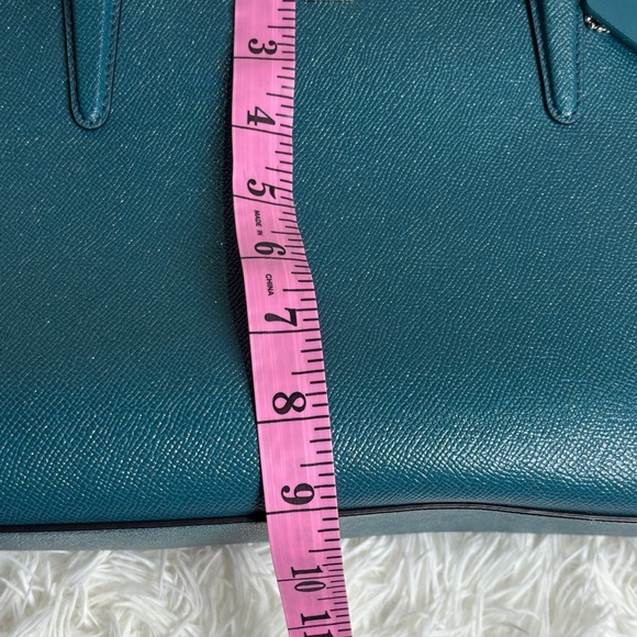 Coach Mini Christie Carryall in Metallic Dark Teal - Picture 9 of 13